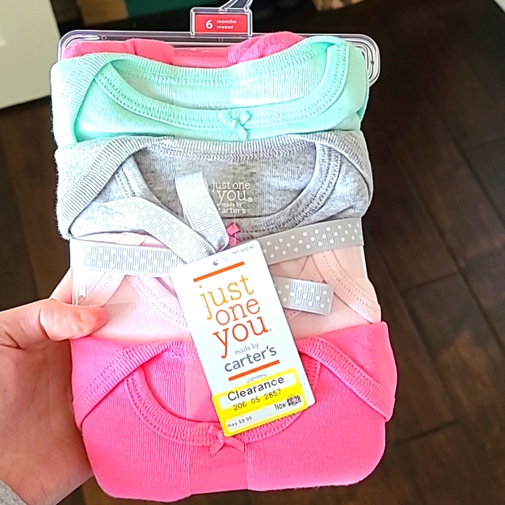 Carter's short Sleeved Onsie Pack, 6 months